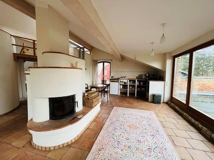Ferienwohnung für 4 Personen, mit Balkon und Terrasse sowie Garten und Ausblick in Groß Kiesow
