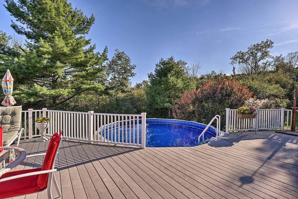 Finger Lakes Home w/ Private Pool & Lake Views! in Keuka Lake