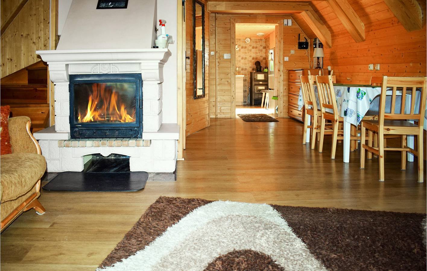 Ferienhaus für 8 Personen mit Sauna in powiat kartuski