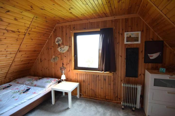 Ferienhaus mit Kamin und privatem Garten in Stężyca, powiat kartuski