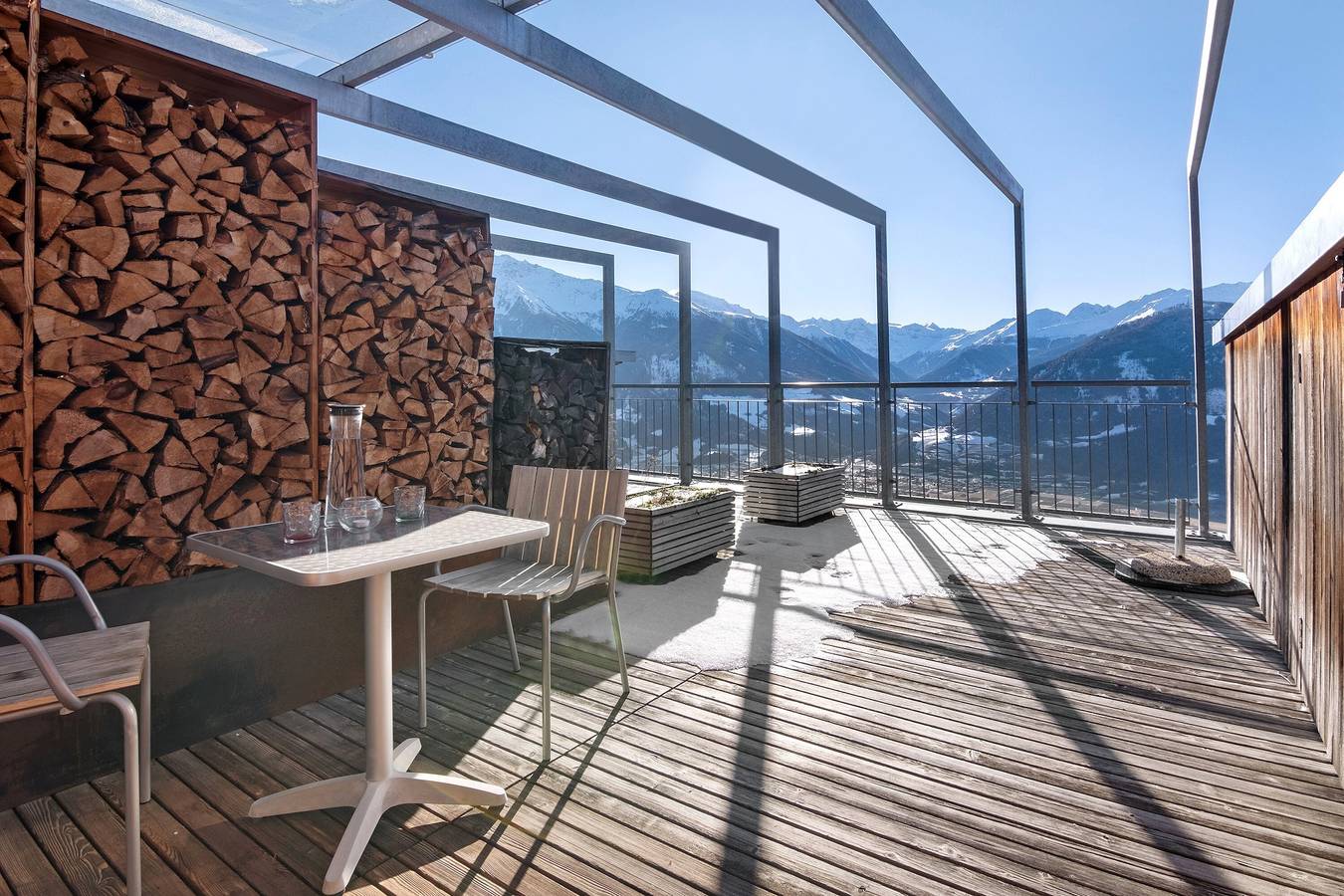 Room 'Mairhof Stilfser Joch Zi 6' with Mountain View, Private Terrace and Shared Garden in Schluderns, Saldurkamm