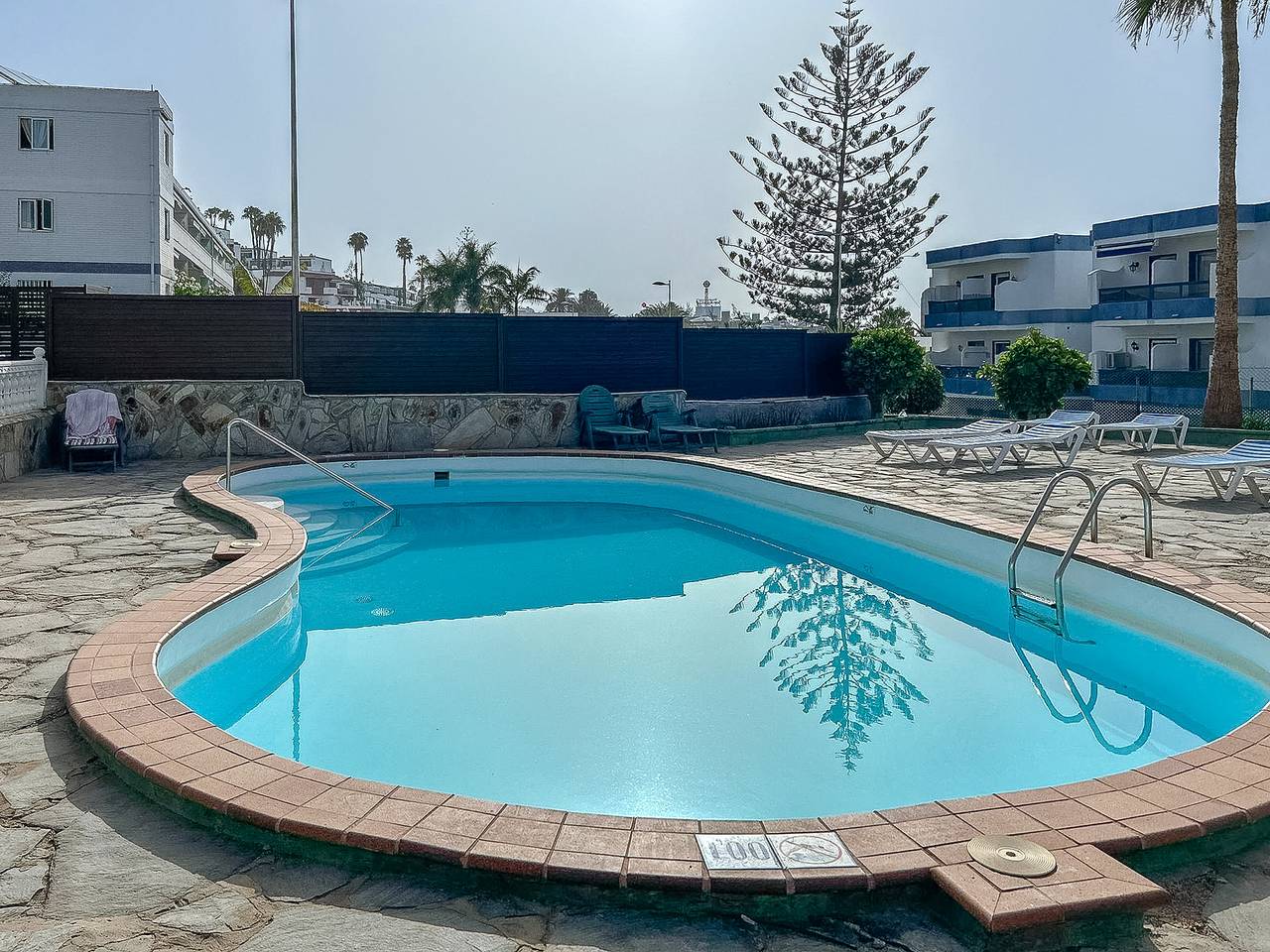 Ganze Wohnung, Ferienwohnung für 3 Personen mit Meerblick in San Agustin, San Bartolomé de Tirajana