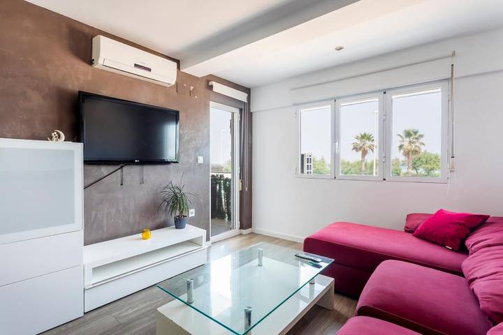 Apartamento para 5 personas, con Balcón además de Terraza y Vistas en El Puig