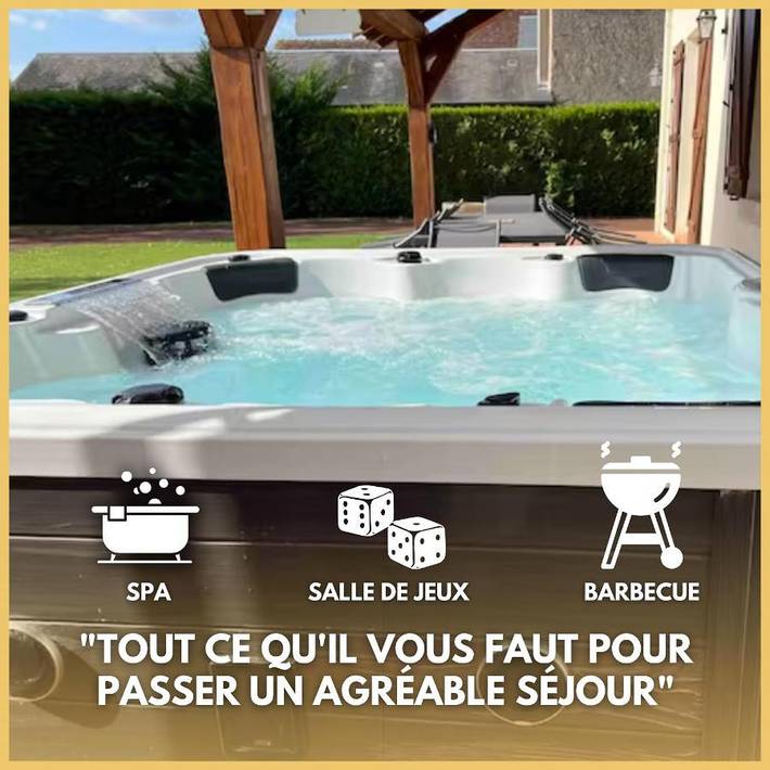 Maison de vacances pour 8 personnes, avec jardin et jacuzzi