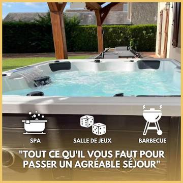 Gîte pour 8 personnes, avec jacuzzi et jardin à Châtillon-sur-Cher