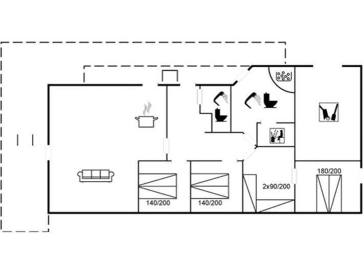 Ferienhaus für 8 Personen, mit Terrasse und Sauna in Eskov Strandpark - 2