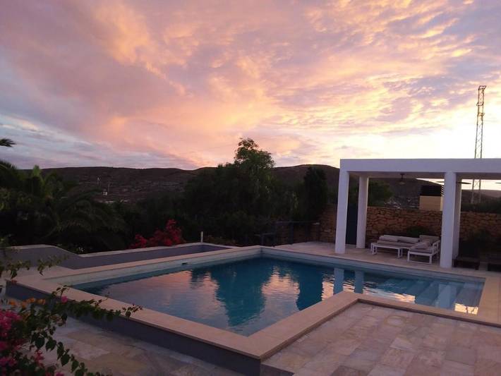 Casa rural para 8 personas, con piscina además de jardín y vistas, Se admiten mascotas en Cabo de Gata - 4