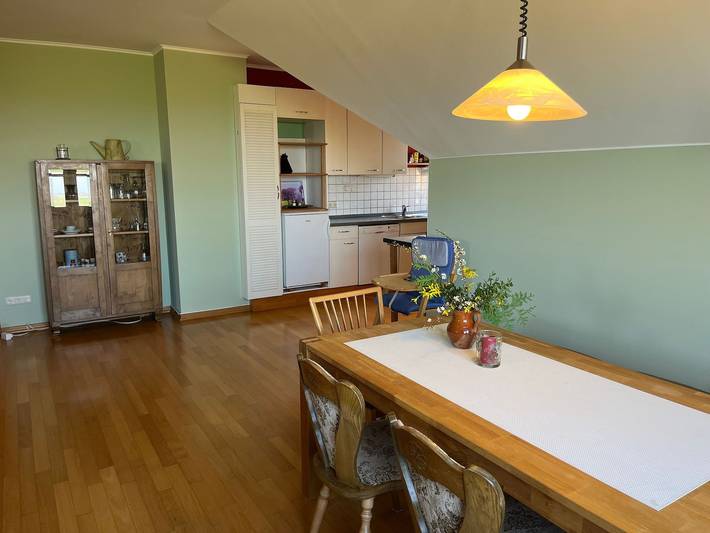 Ferienhaus für 5 Personen, mit Balkon und Terrasse sowie Garten und Ausblick