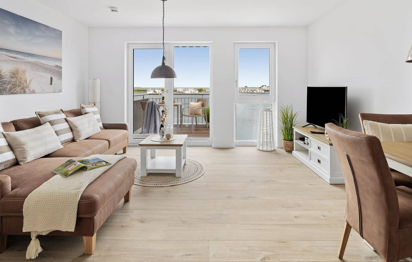 Ganze Ferienwohnung, Apartment mit Meerblick, Terrasse und Parkplatz, 1 km zum Strand in Olpenitz, Kappeln
