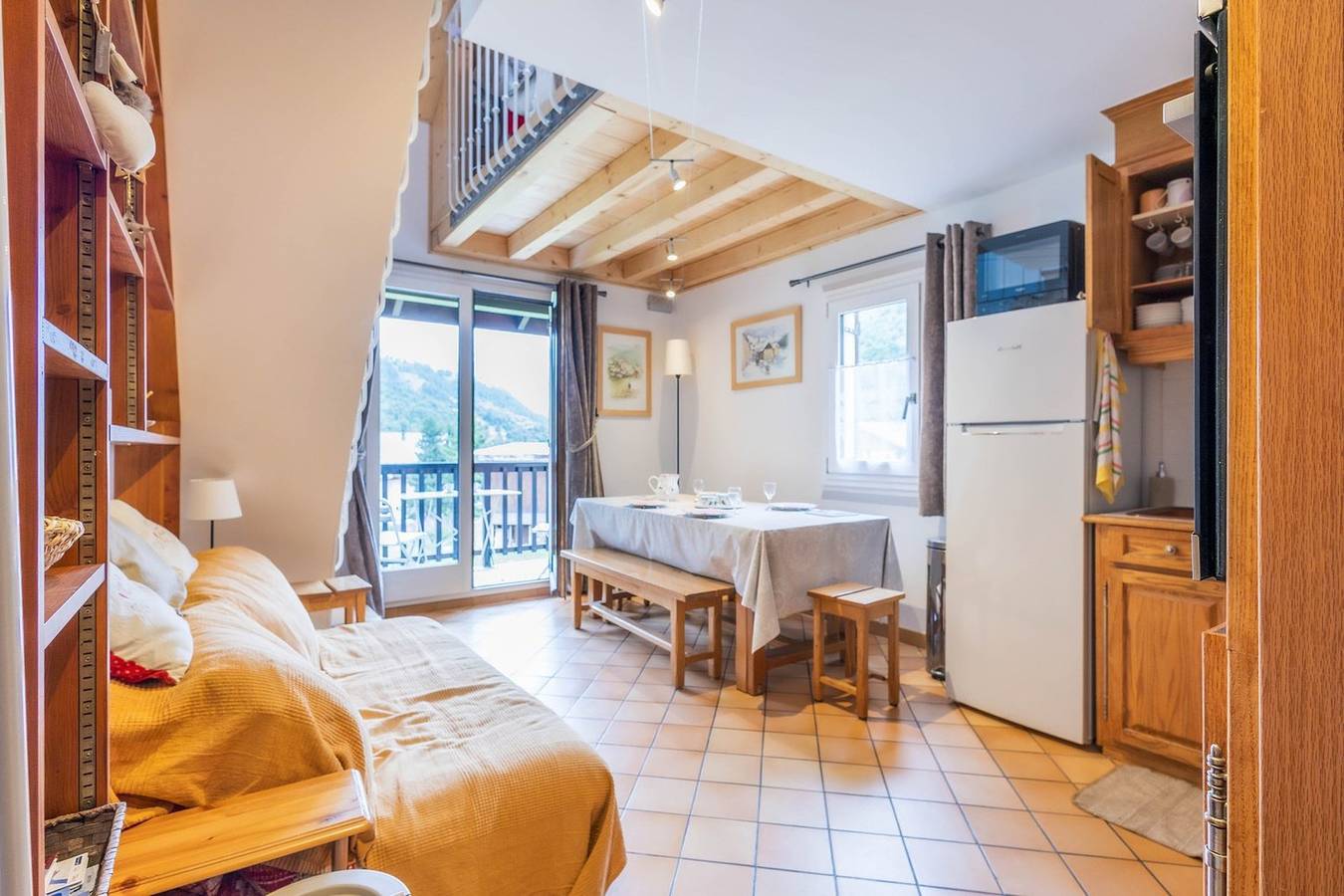 Apartamento entero, 3 room mezzanine 7 people facing South - Adret15 in Valloire, Región de Saint-Jean-de-Maurienne