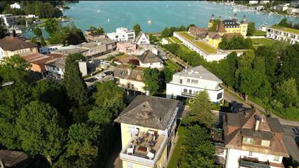 BnB für 3 Personen, mit Garten und Ausblick sowie Seeblick, mit Haustier am Wörthersee