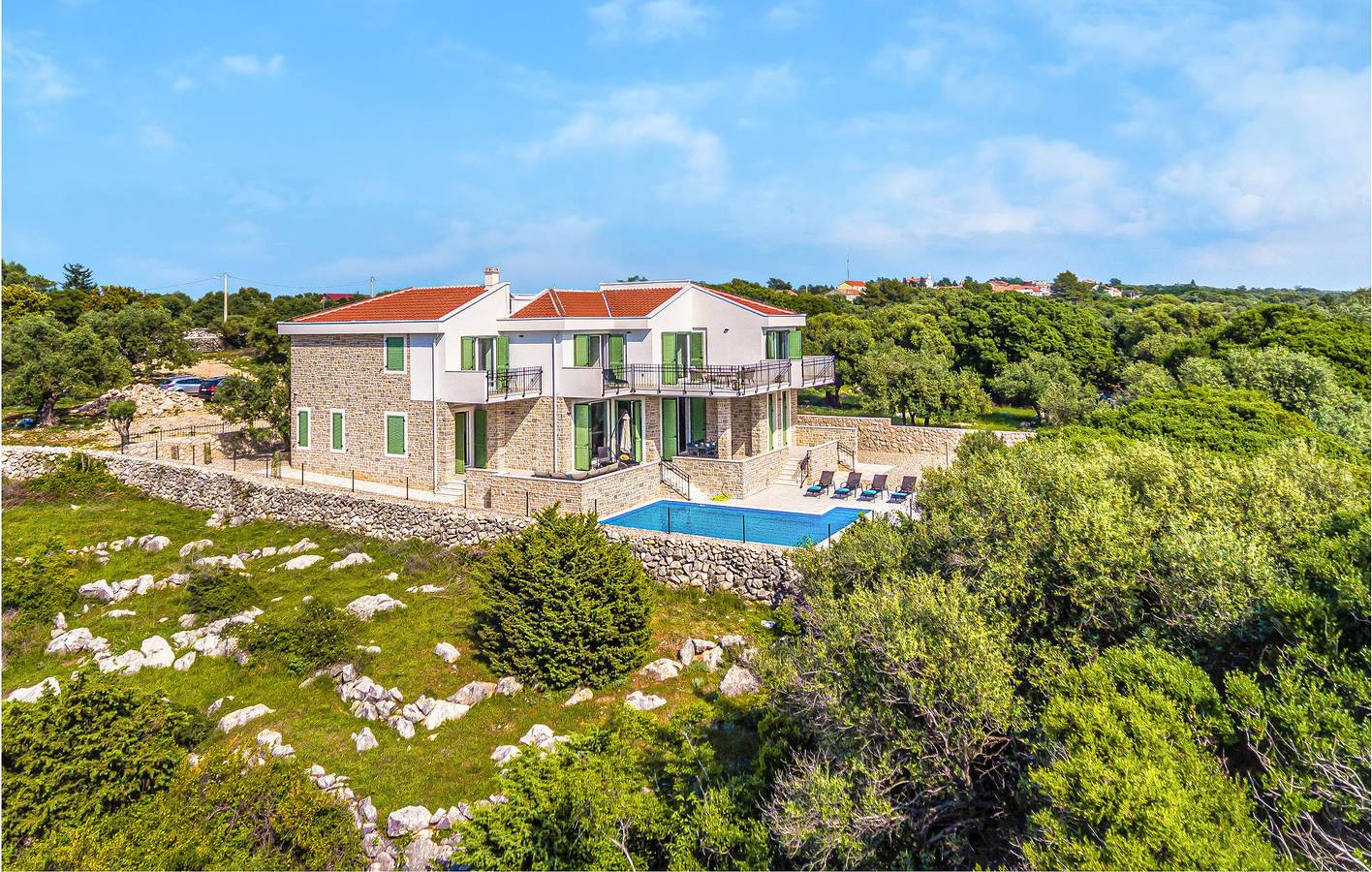 Maison de vacances pour 10 personnes avec terrasse in Novalja, Pag