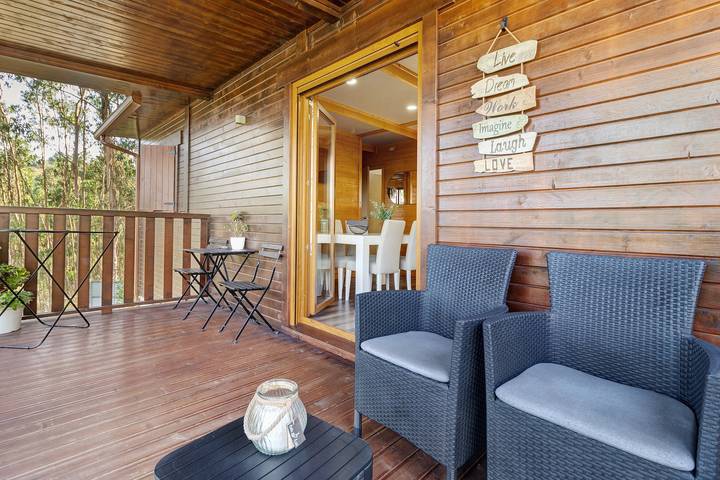 Bungalow para 4 pessoas, com Varanda e Jardim no Região Norte
