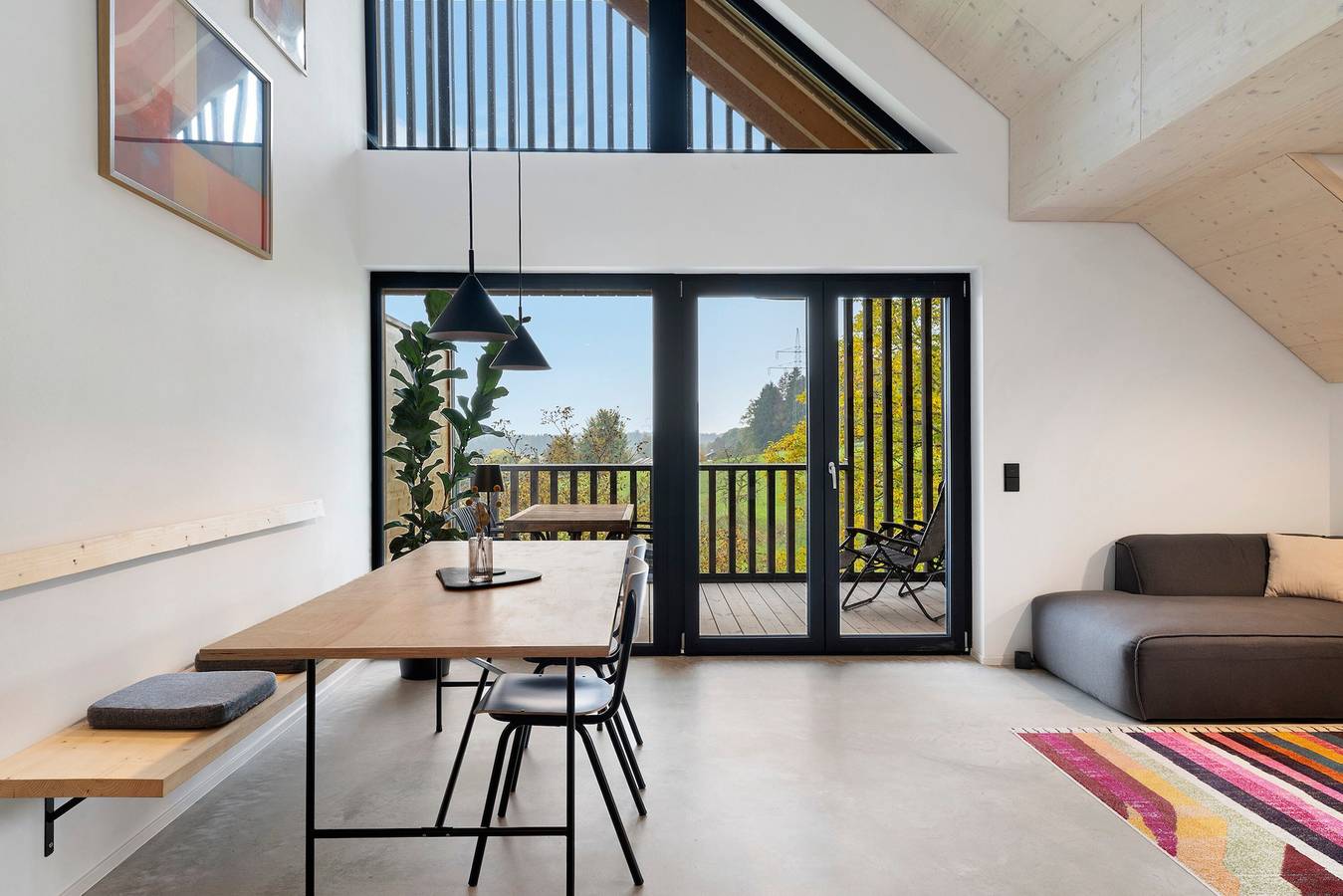 Apartamento entero, Apartamento 'Noir' con vistas a la montaña, balcón y Wi-Fi in Sigmarszell, Suabia (Baviera)