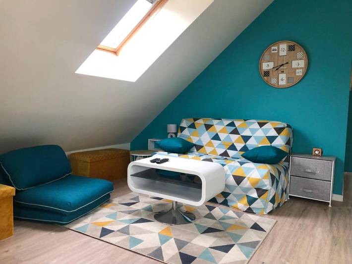Gîte pour 4 personnes, avec jardin et vue à Brou
