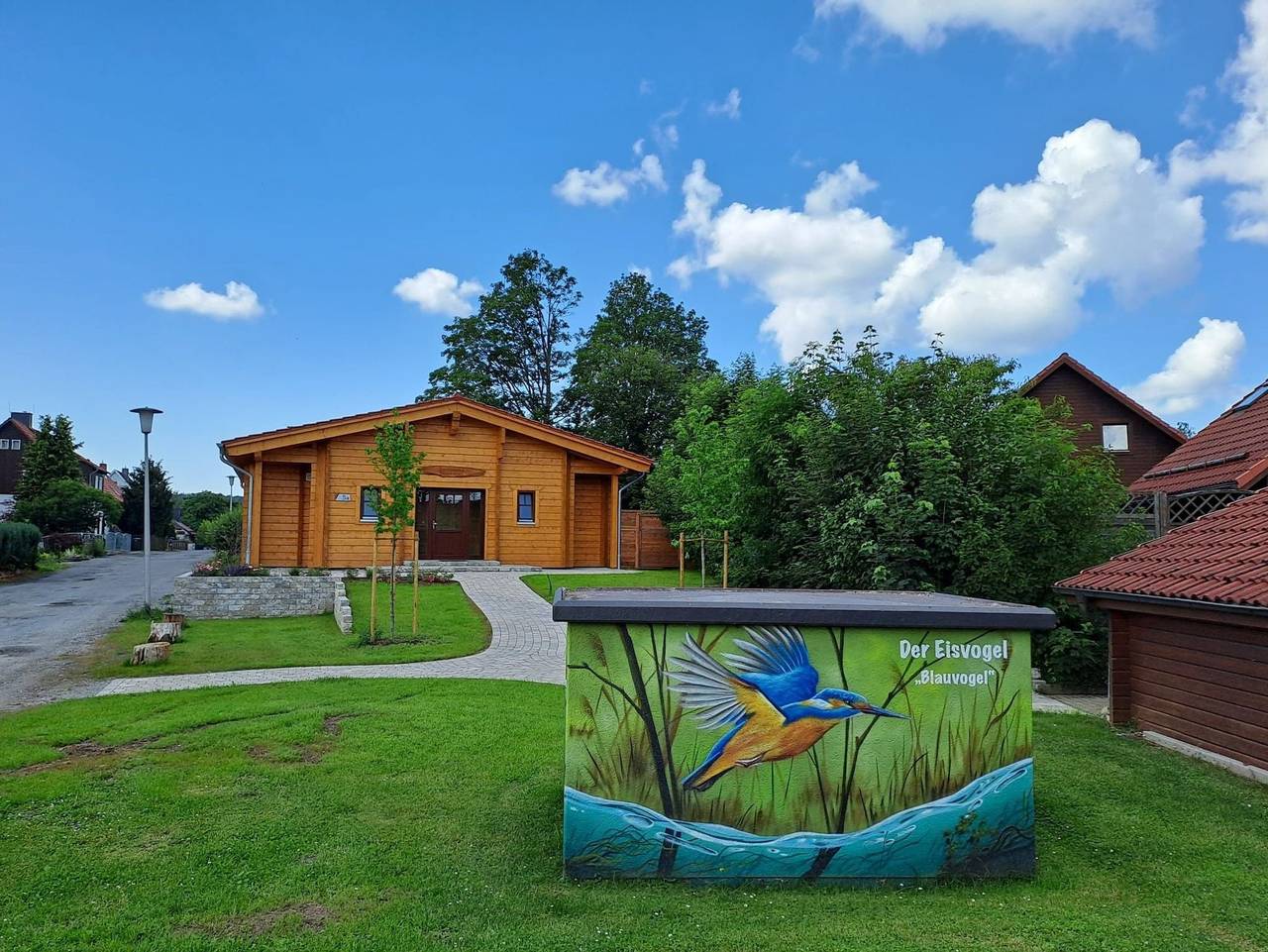 Holzferienhäuser im Naturerlebnisdorf Blauvogel - Has-21 - Ferienhaus Erika mit guter Ausstattung in Hasselfelde, Harzvorland