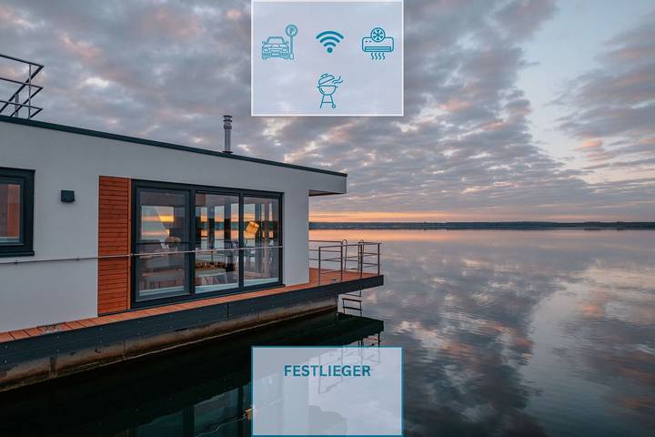 Ferienhaus für 5 Personen, mit Terrasse und Seeblick sowie Ausblick in Vetschau