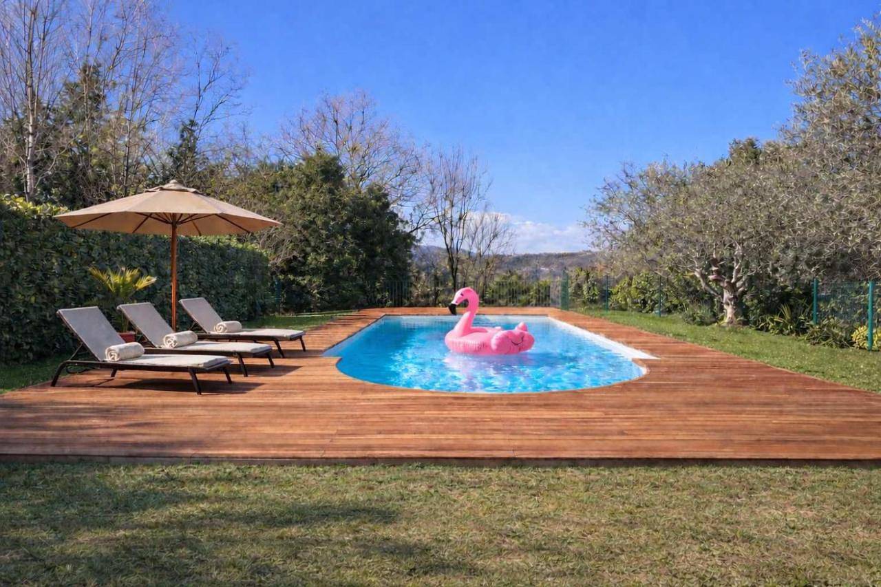 Villa Elisea - Villa panoramica con piscina privata sul Lago di Garda in Soiano del Lago, Gardasee-Berge