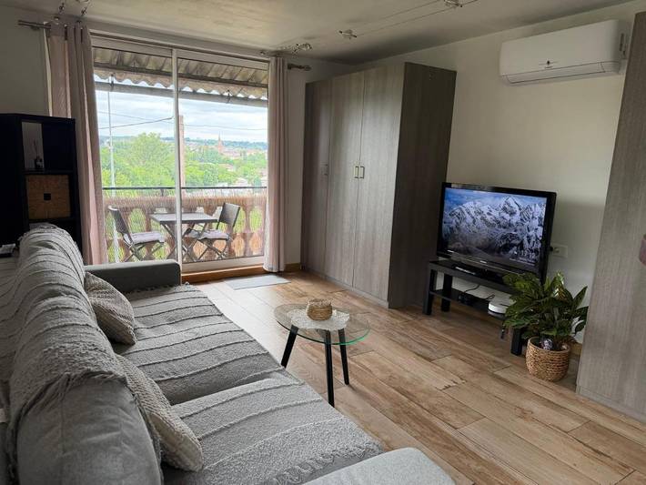Appartement de vacances pour 2 personnes, avec Balcon ainsi que Terrasse et Vue