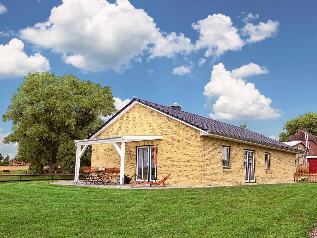 Ferienhaus Landhaus - Ferienhof Börsby - Ferienhaus Landhaus in Geltinger Birk, Pommerby