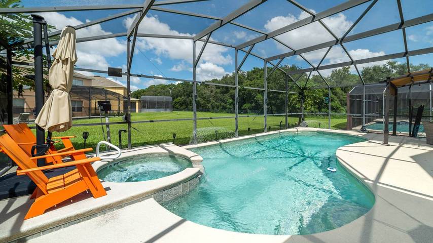 Villa for 8 people, with yard and children pool as well as pool in Disney Orlando