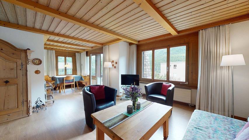 Ferienwohnung für 4 Personen, mit Terrasse in St. Moritz