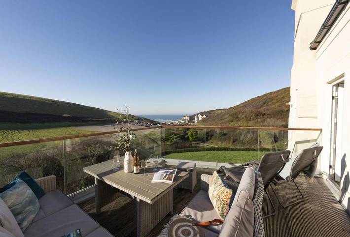 Holiday rental for 6 people, with balcony, with pets in Watergate Bay