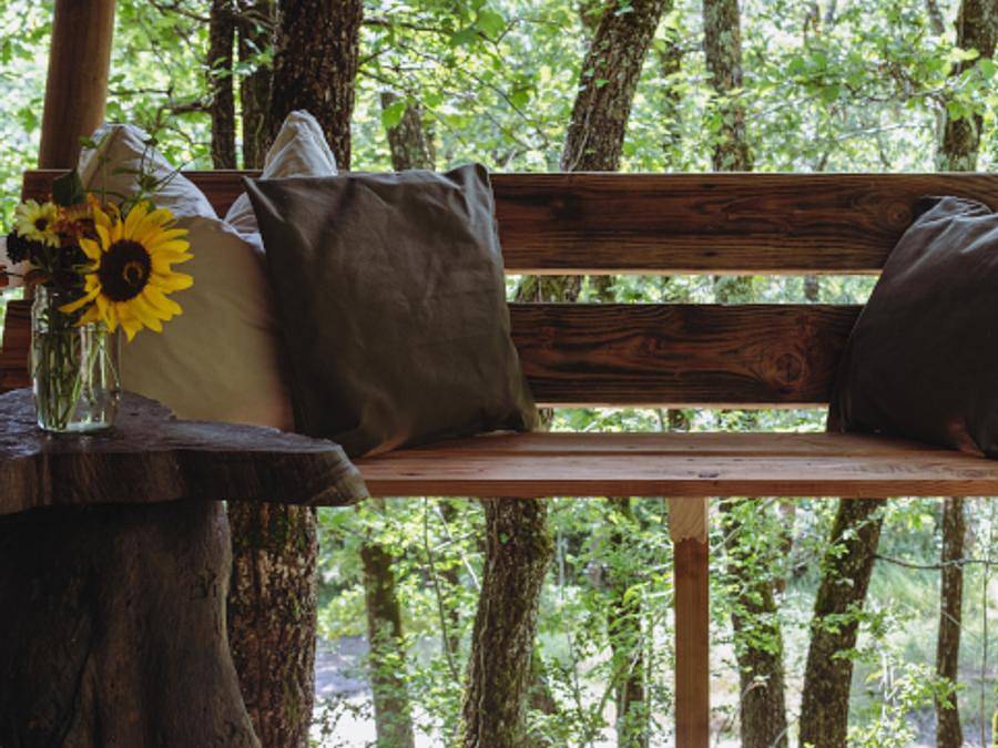 Le Camp - Safarizelt 4 personen - Bamburi - 16 m² + Terrasse 12 m² in Varen, Tarn-et-Garonne