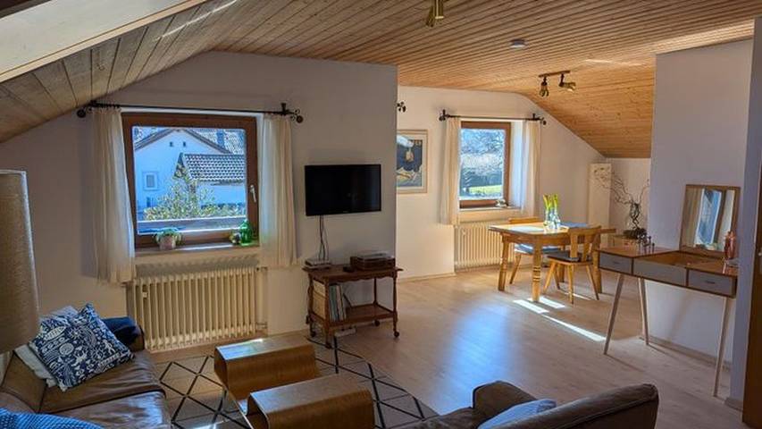 Ferienwohnung für 3 Personen, mit Balkon in Das Blaue Land - 2