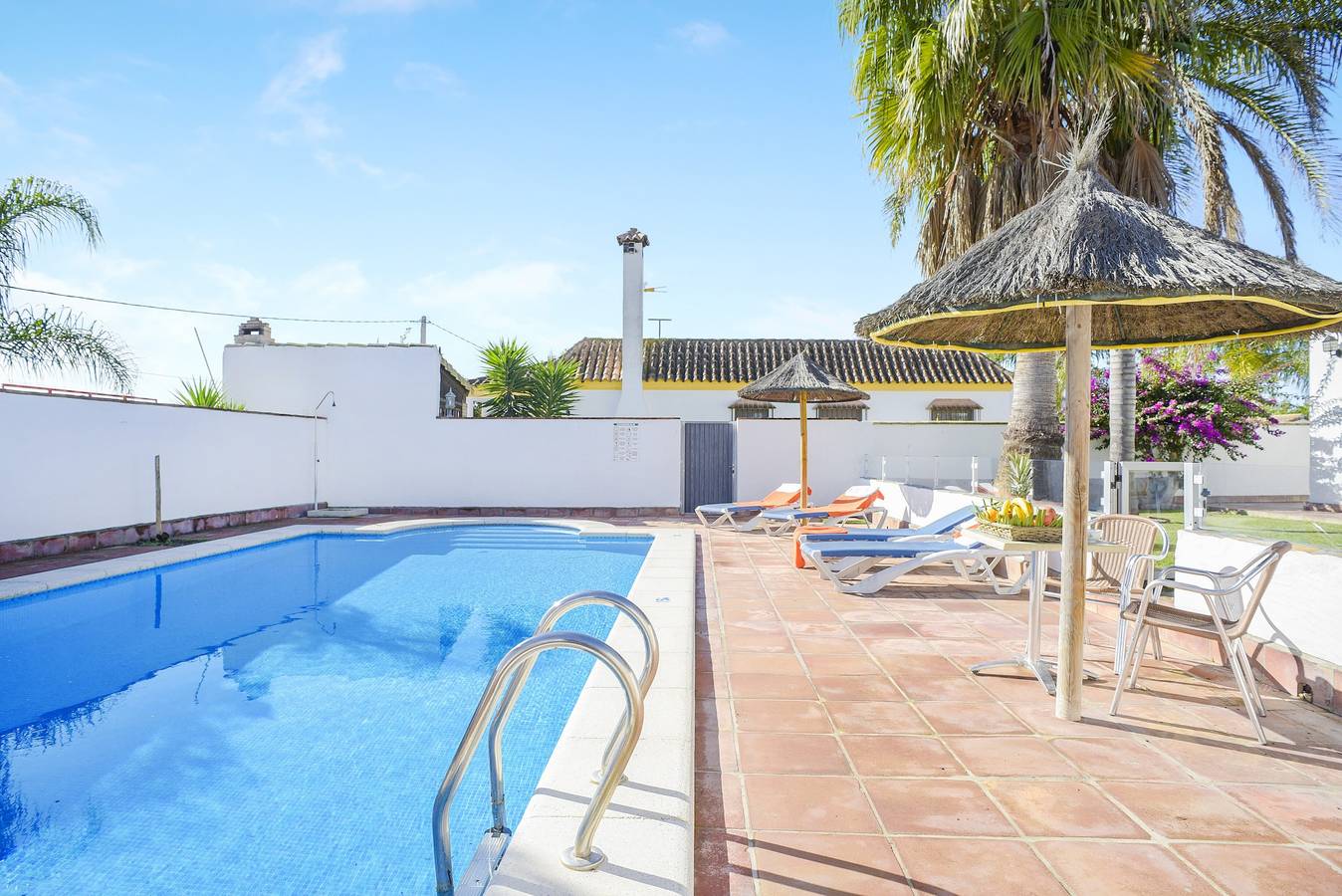 Charmantes Ferienhaus Villanueva 3 mit privatem Pool, Terrasse, Garten und Wlan in Conil de la Frontera, Costa de la Luz