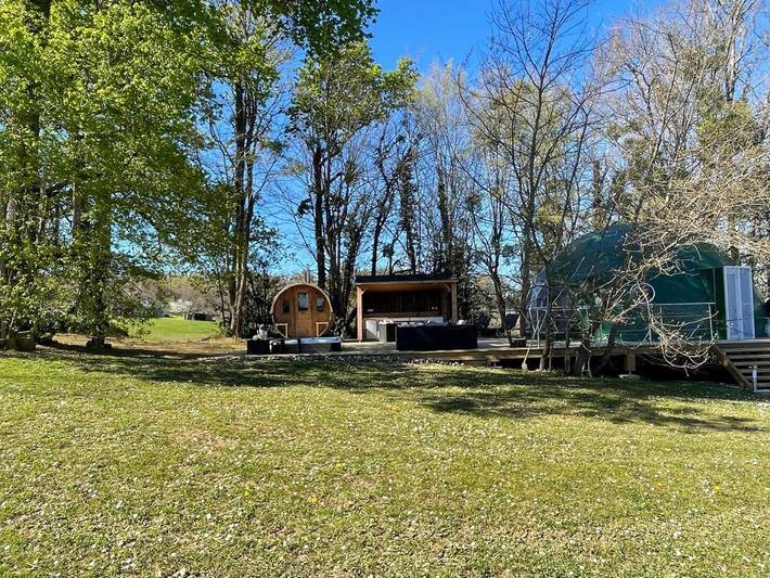 Tente pour 4 personnes, avec sauna ainsi que jacuzzi et jardin en Pyrénées-Atlantiques - 4