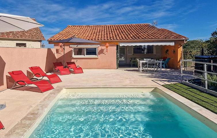 Maison de vacances pour 6 personnes, avec piscine, animaux acceptés