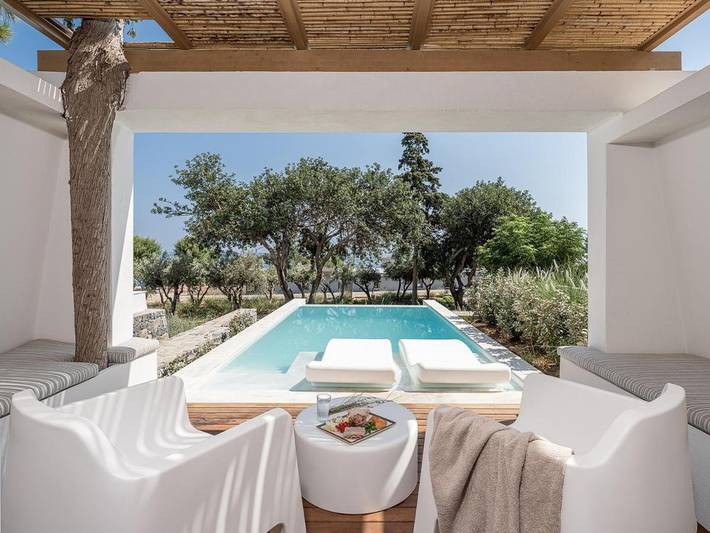 Hôtel pour 2 personnes, avec jardin et sauna ainsi que piscine et bassin pour enfant