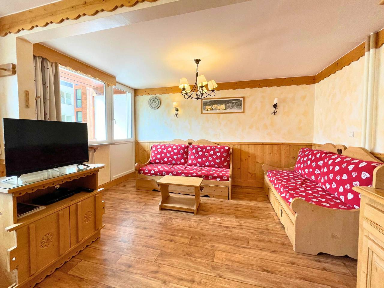 Apartamento entero, Apartamento dúplex para 6 con cocina equipada en Les Menuires in Les Menuires, Saint-Martin-de-Belleville