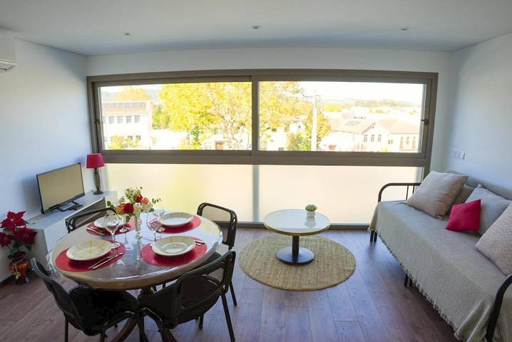 Casa de férias para 4 pessoas, com varanda e vista em Caldelas