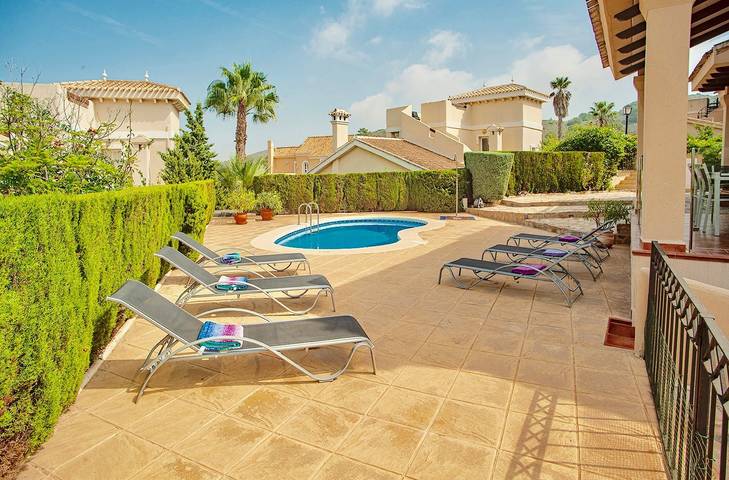 Chalet para 6 personas, con jardín además de vistas al mar y piscina, Familias con niños en Campo de Cartagena - 4