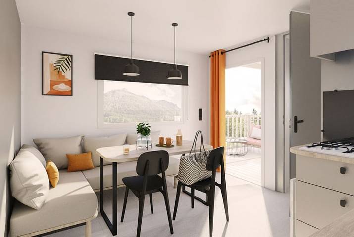 Camping für 4 Personen, mit Balkon/Terrasse und Terrasse sowie Seeblick in Südholland