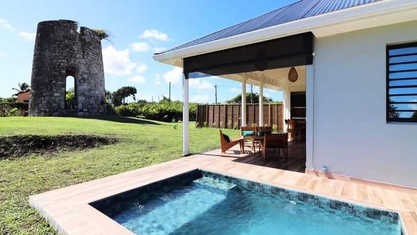 Gîte pour 5 personnes, avec jardin et piscine dans Saint-Louis (Marie-Galante) - 2