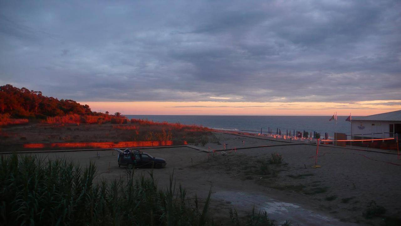 Le terrazze sulla spiaggia in Marina di Ascea, Ascea