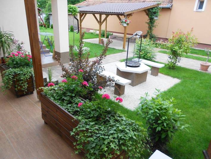 Apartament wakacyjny dla 8 osób, z Taras i Ogród oraz Widok w Hajdúszoboszló