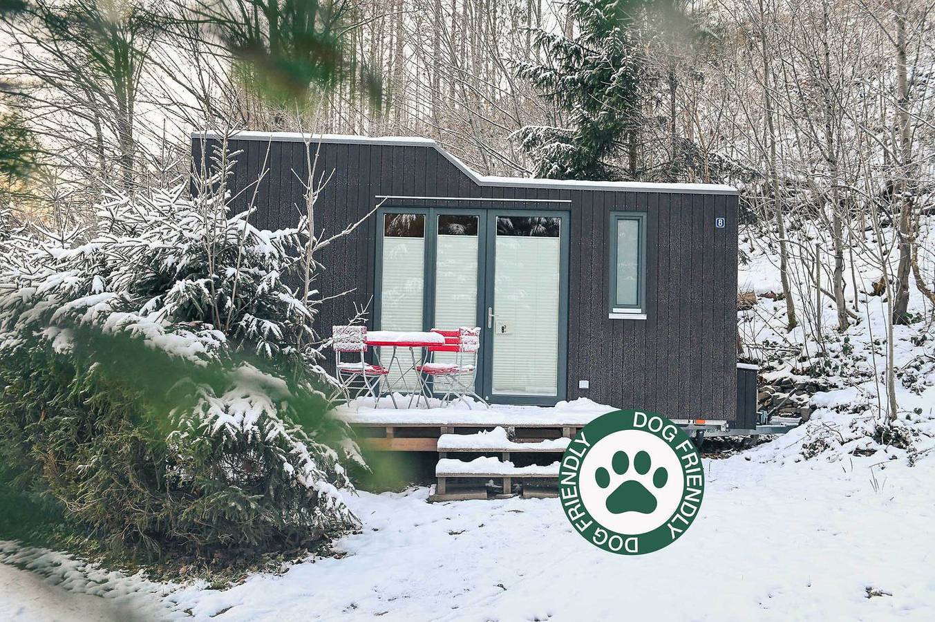 Nachhaltiger Urlaub mit Hund im Green Tiny House Nature 8 in Osterode am Harz in Osterode, Harzvorland