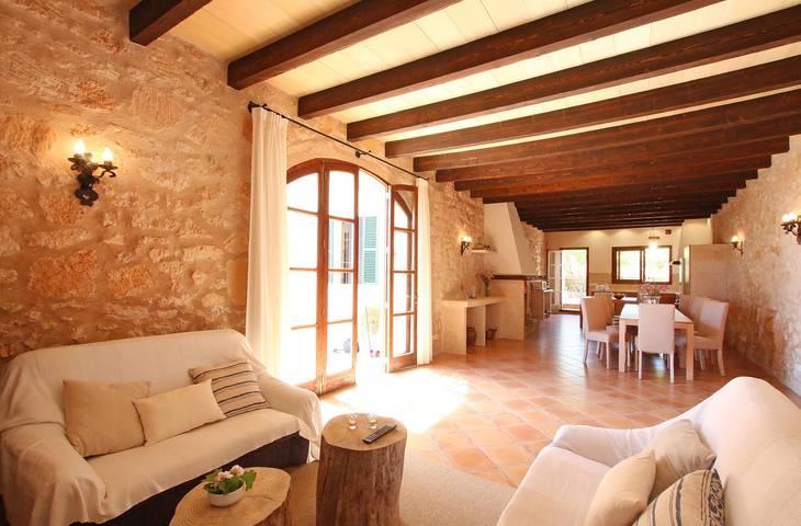 Casa Son Rossinyol Nou – Geräumige Finca für bis zu 18 Gäste auf Mallorca in Campos, Mallorca Süden