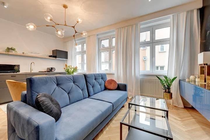 Ferieleilighet for 4 personer, med sauna, dyr tillatt i Gdańsk