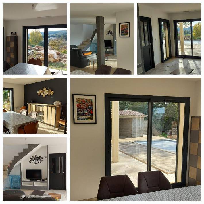 Location de vacances pour 8 personnes, avec vue ainsi que piscine et jardin, animaux acceptés à Gaujac - 4