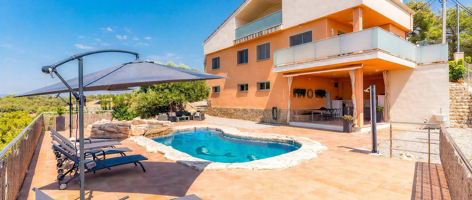 Chalet para 9 personas con piscina in Olivella, Garraf