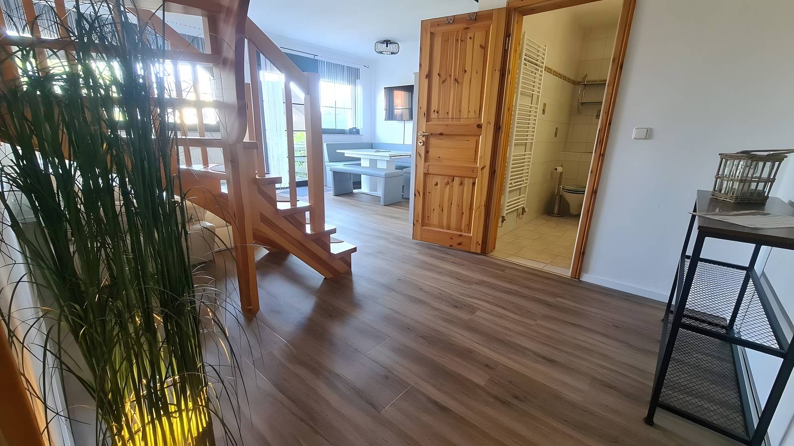 Ganze Wohnung, Apartment 'Haus Rose 2' mit Gemeinschaftsgarten, Balkon und Wlan in Kölpinsee, Loddin