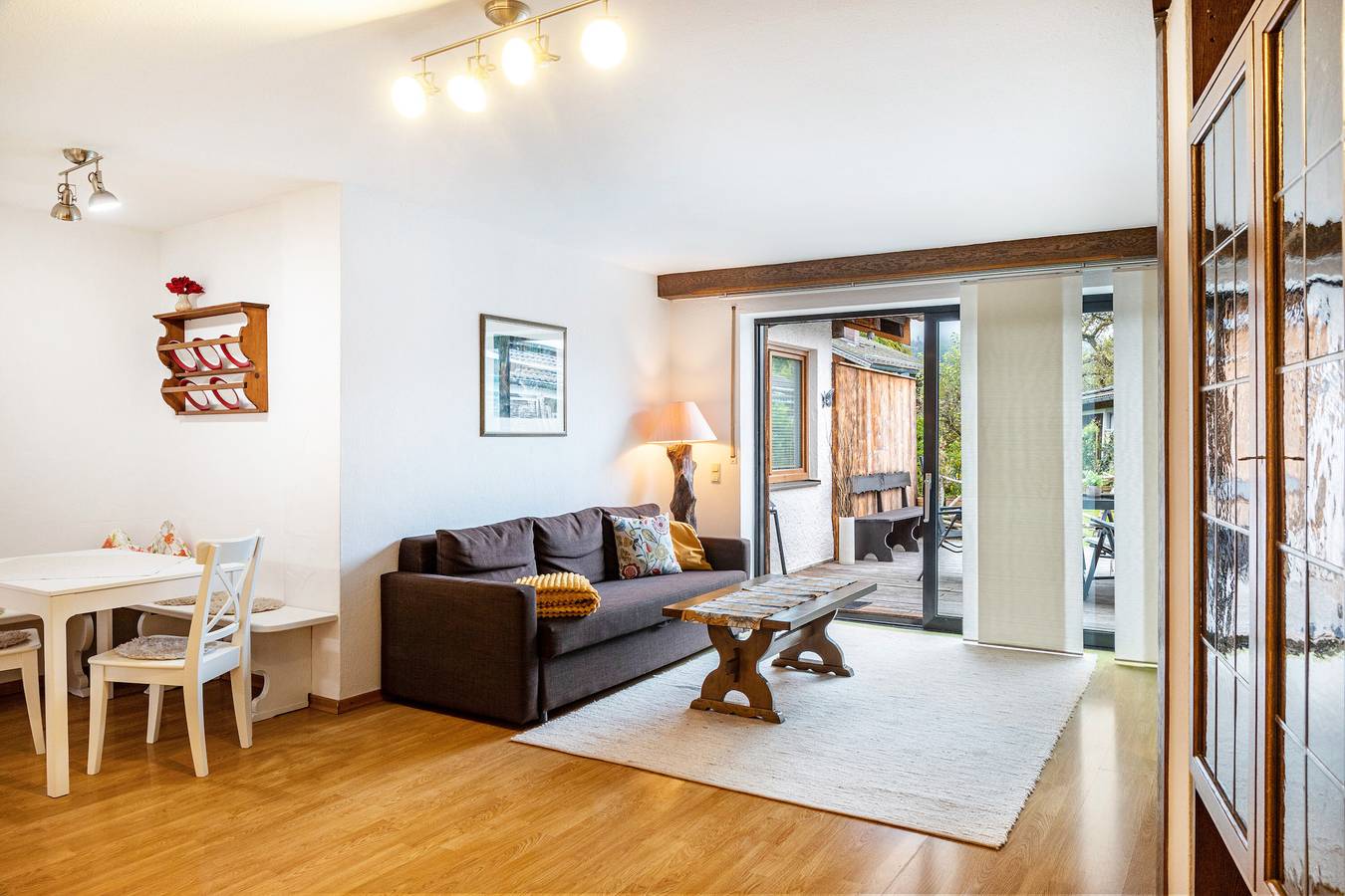 Ganze Wohnung, Apartment 'Am Wehr' mit Bergblick, privater Terrasse und Wlan in Garmisch-Partenkirchen, Bayerische Alpen