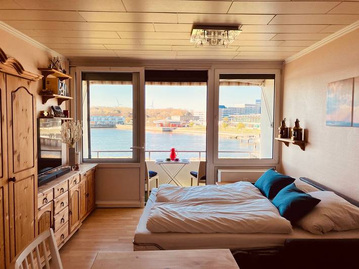 Vakantiewoning voor 3 personen, met Balkon en Uitzicht op het meer
