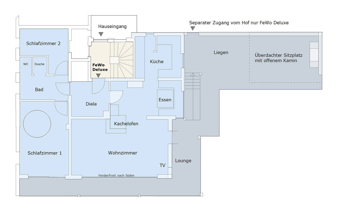Ganze Wohnung, Ferienwohnung 'Deluxe' mit Bergblick, privater Terrasse und Wi-Fi in Höchenschwand, Südschwarzwald