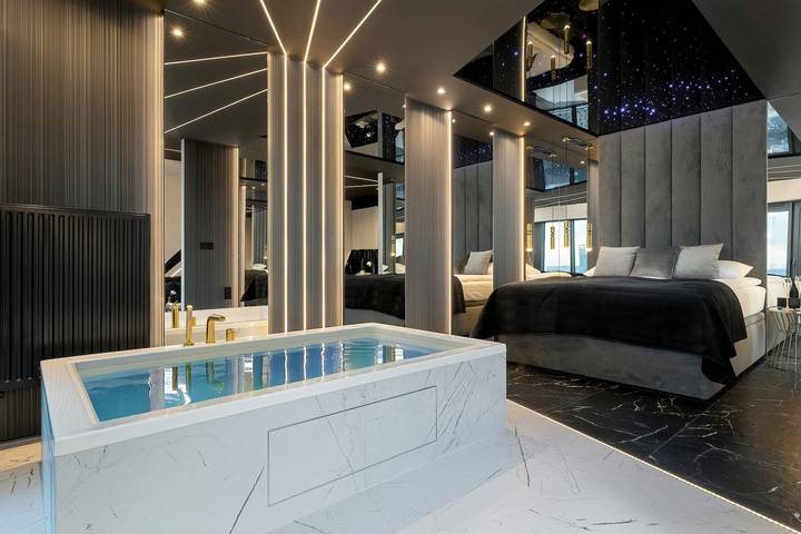 Studio dla 4 osób, z jacuzzi, Dla rodziny w Śląsk